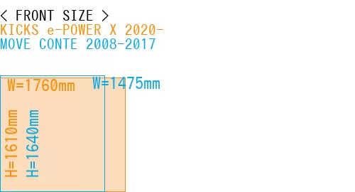 #KICKS e-POWER X 2020- + MOVE CONTE 2008-2017
